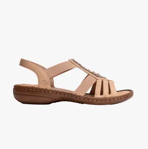 60803-20 Womens Sandals Brown