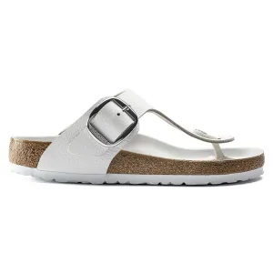 Birkenstock Gizeh 1018885 Big Buckle Natural Leather White