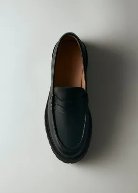 Dexter Black Leather Loafers