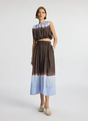 Gina Dip Dye Midi Skirt