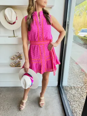 Hot Pink/Orange Payton Dress