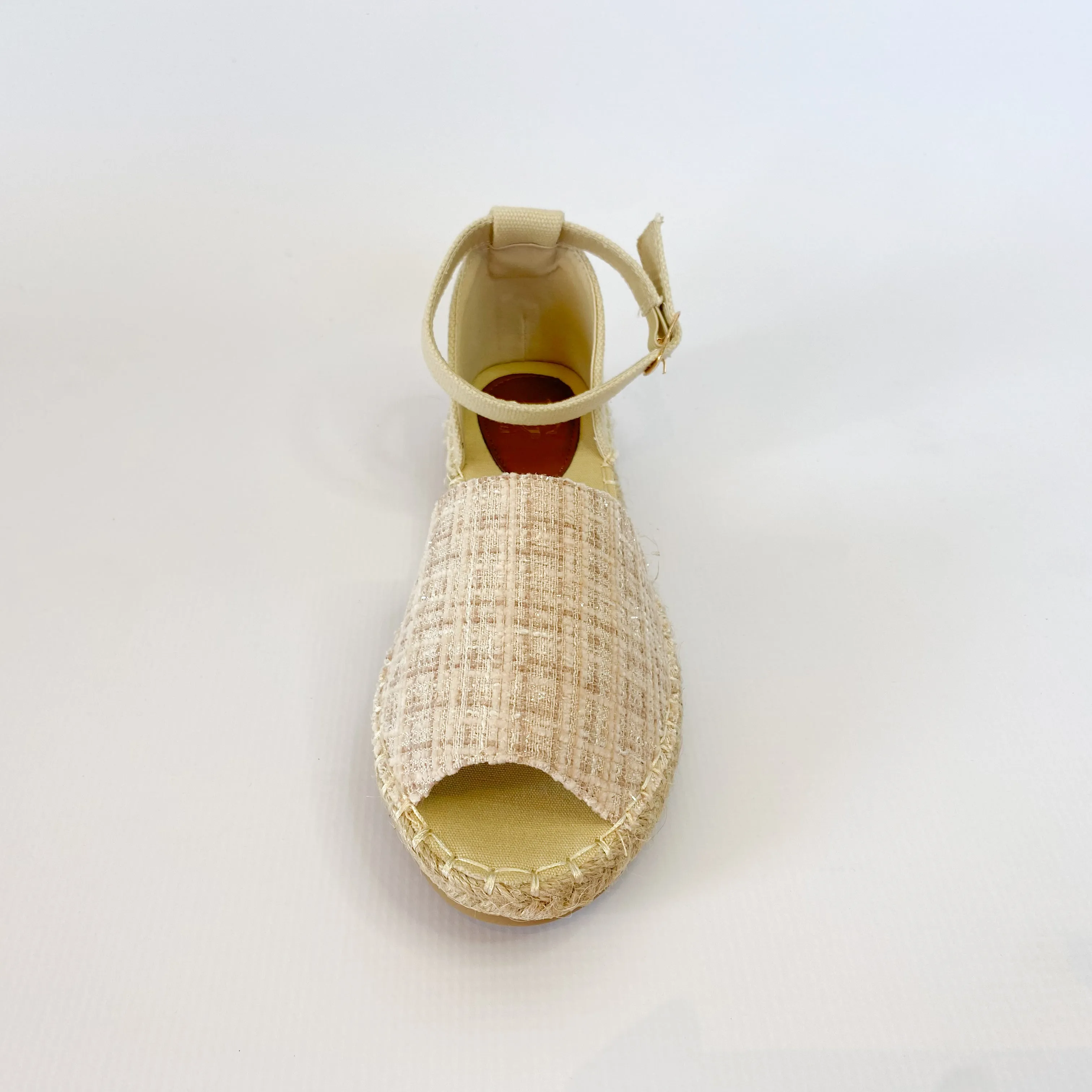 KG open toe cream espadrille