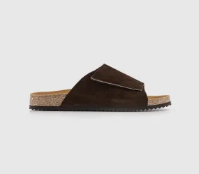 Mens Office Santiago Suede Sliders Chocolate Suede Uk Size 11