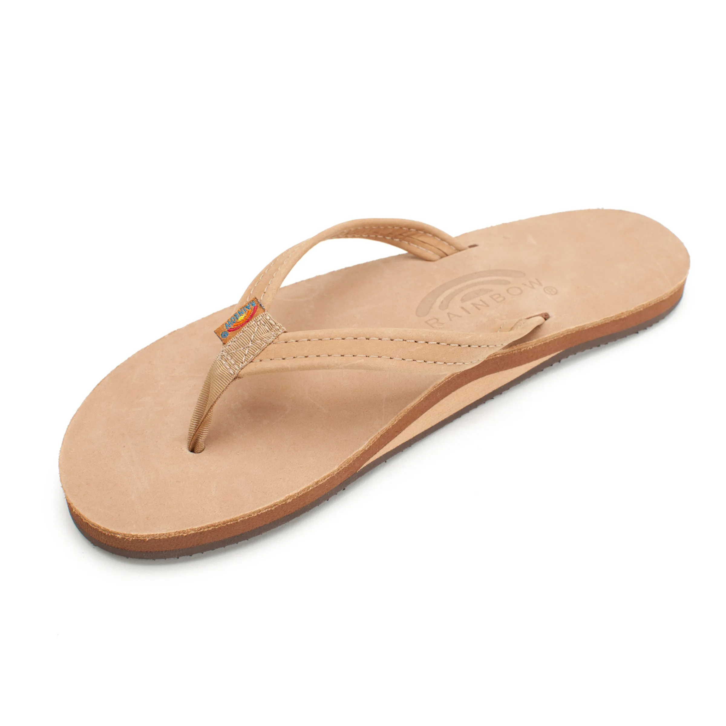 Women's Single Layer Classic Leather with Arch Support 1/2" Narrow Strap